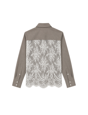 LACE BACK PANEL SHIRT