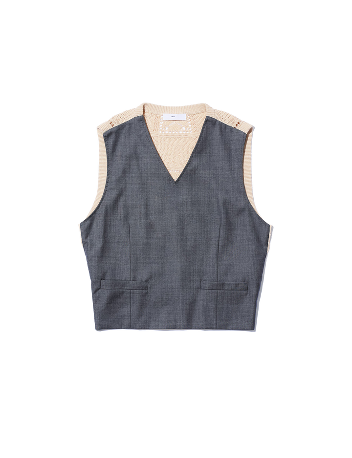 POLYESTER WOOL VEST