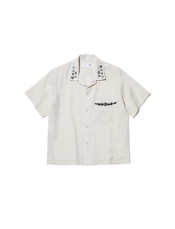 PLAIN WEAVE METAL S/S SHIRT