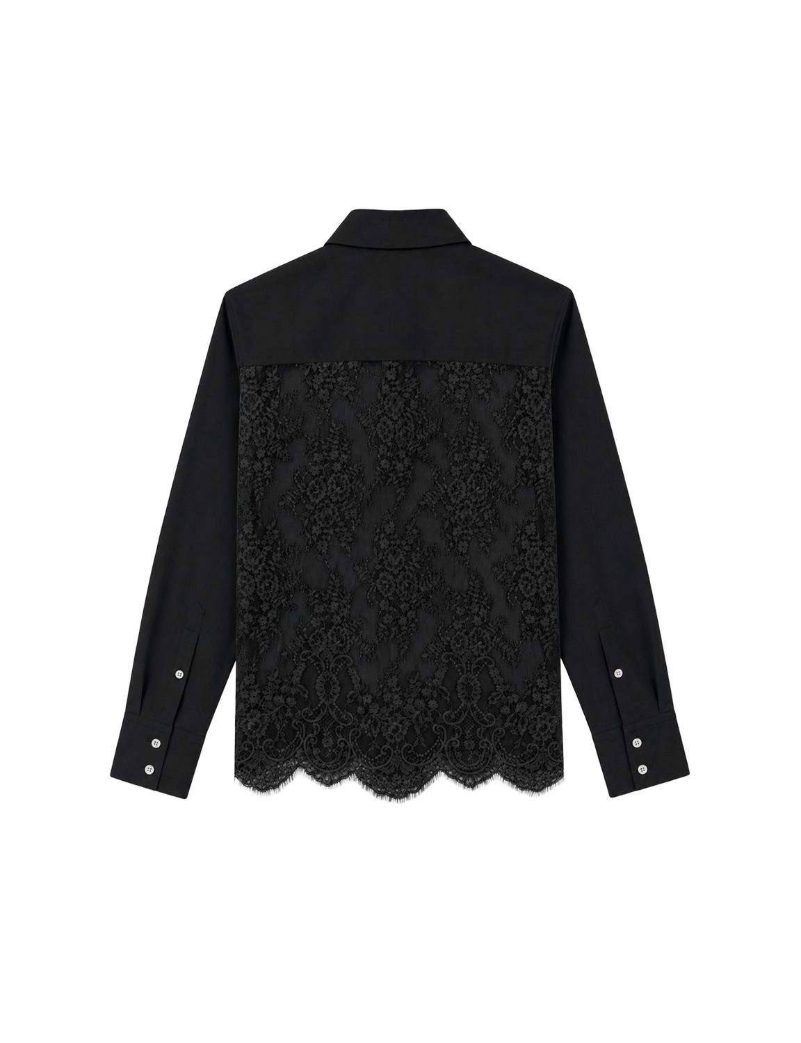 KANAKO SAKAI LACE BACK PANEL SHIRT