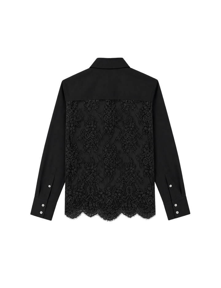 LACE BACK PANEL SHIRT