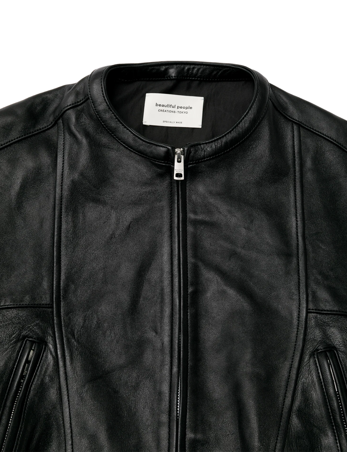 double-end vintage leather GT riders jacket