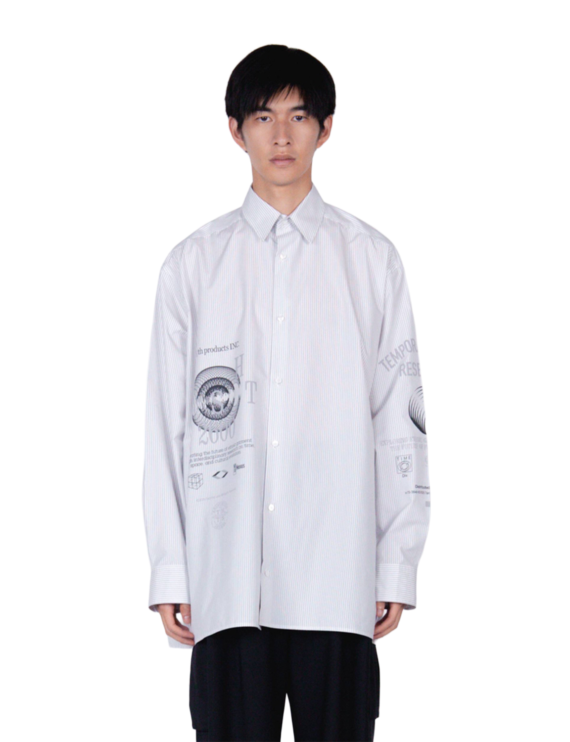 Graphic Print Oversized Shirt