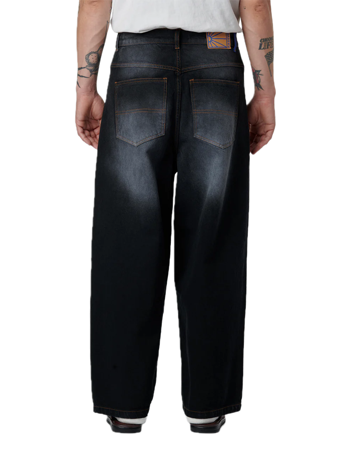 SUN DYED EXTRA BAGGY DENIM – BLACK ONYX