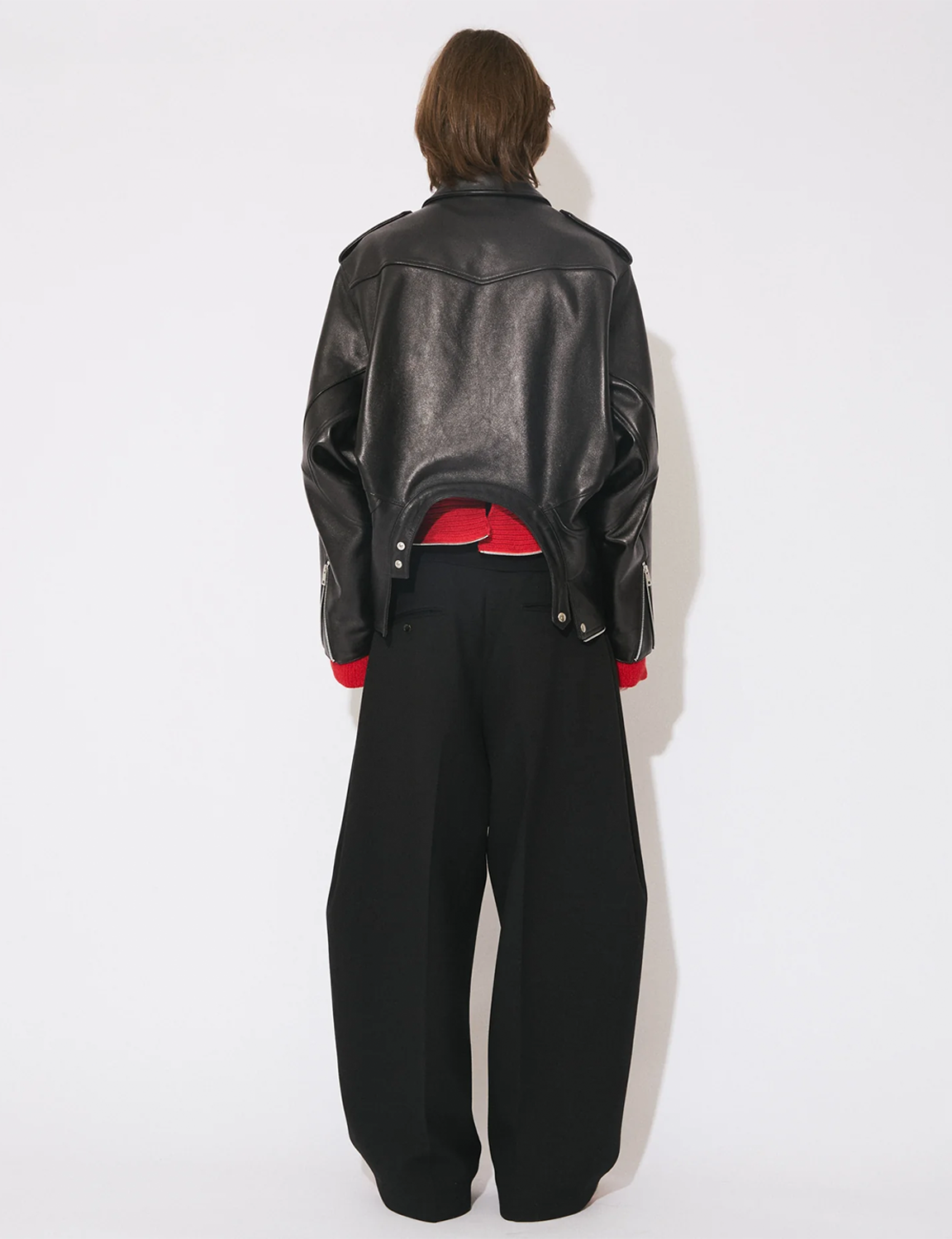 double-end vintage leather GT riders jacket