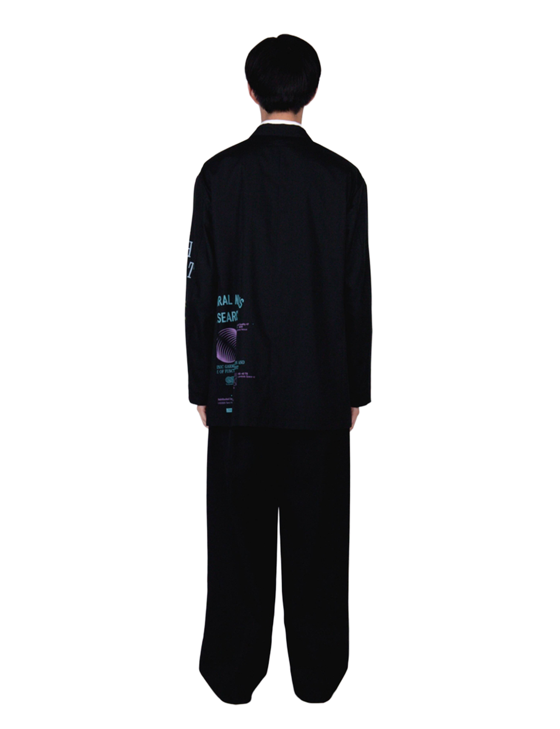 Graphic Print Oversized Jacket