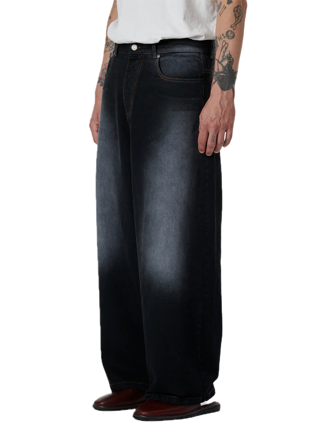 SUN DYED EXTRA BAGGY DENIM – BLACK ONYX