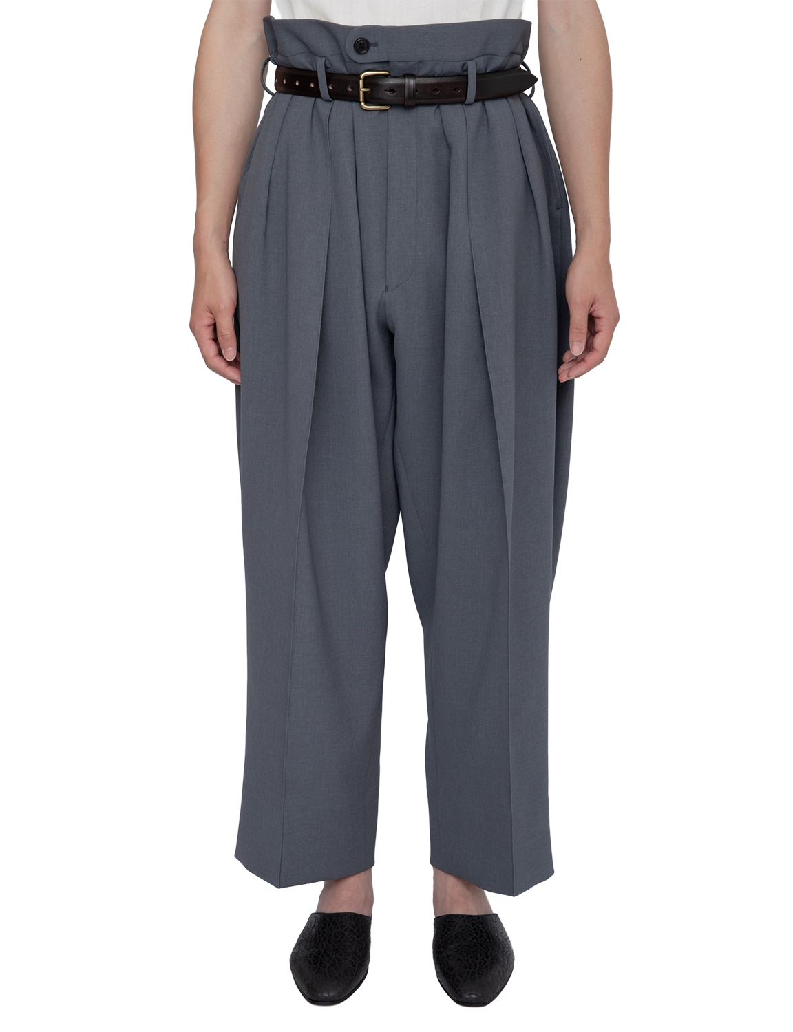 3-PLEATED TROUSERS