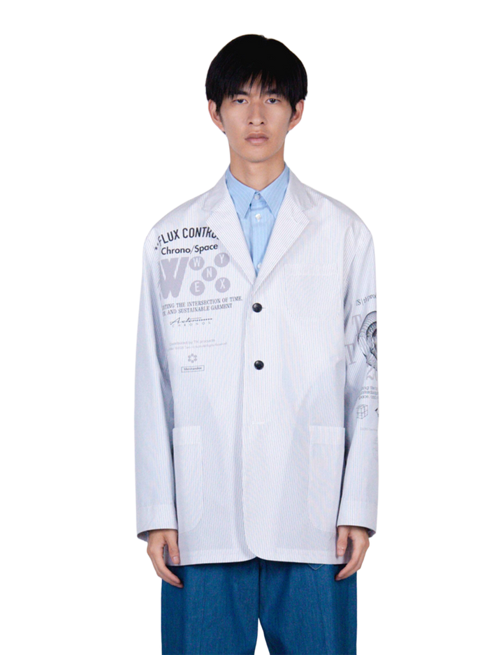 Graphic Print Oversized Jacket