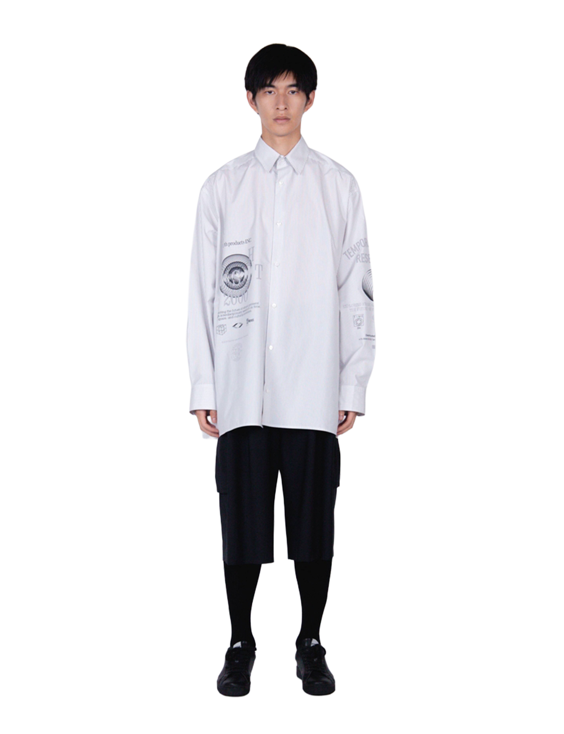 Graphic Print Oversized Shirt