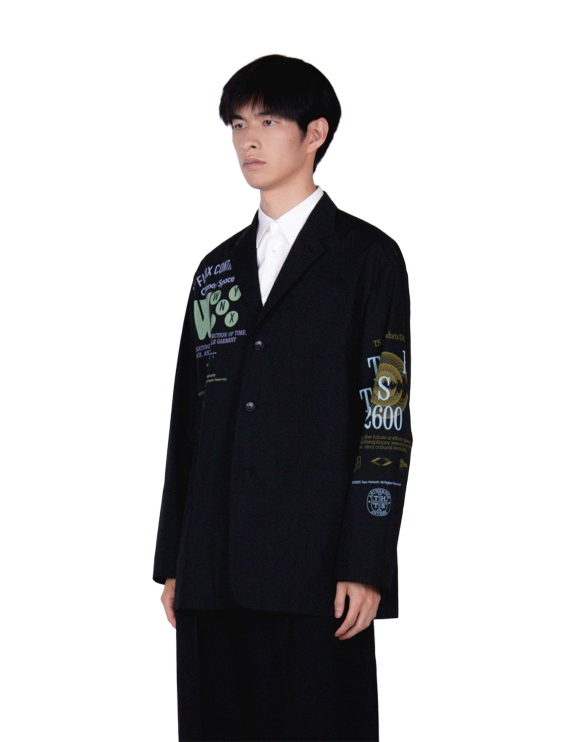 Graphic Print Oversized Jacket