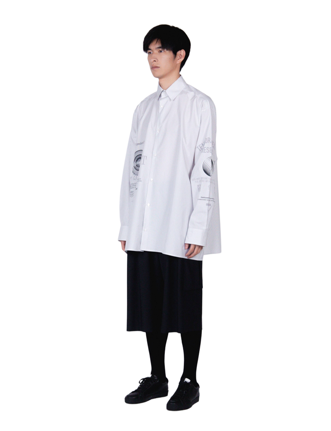 Graphic Print Oversized Shirt