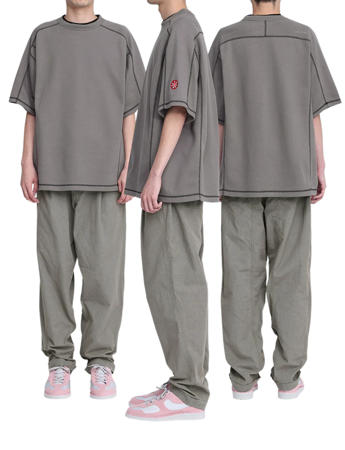 CREW NECK DBL KNIT SHORT SLEEVE 