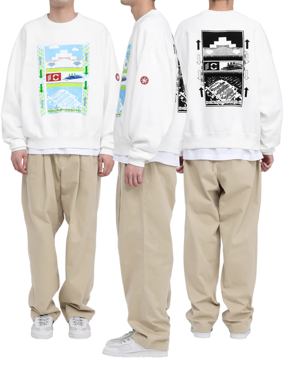 AS Objects from shapes CREW NECK