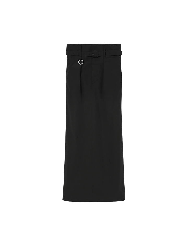 High Waist Belted Skirt