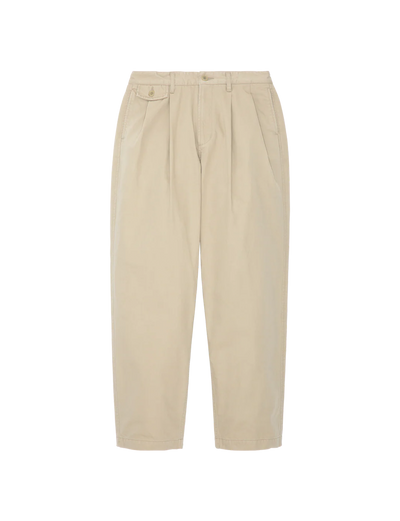 TWO TUCK PANTS BEIGE