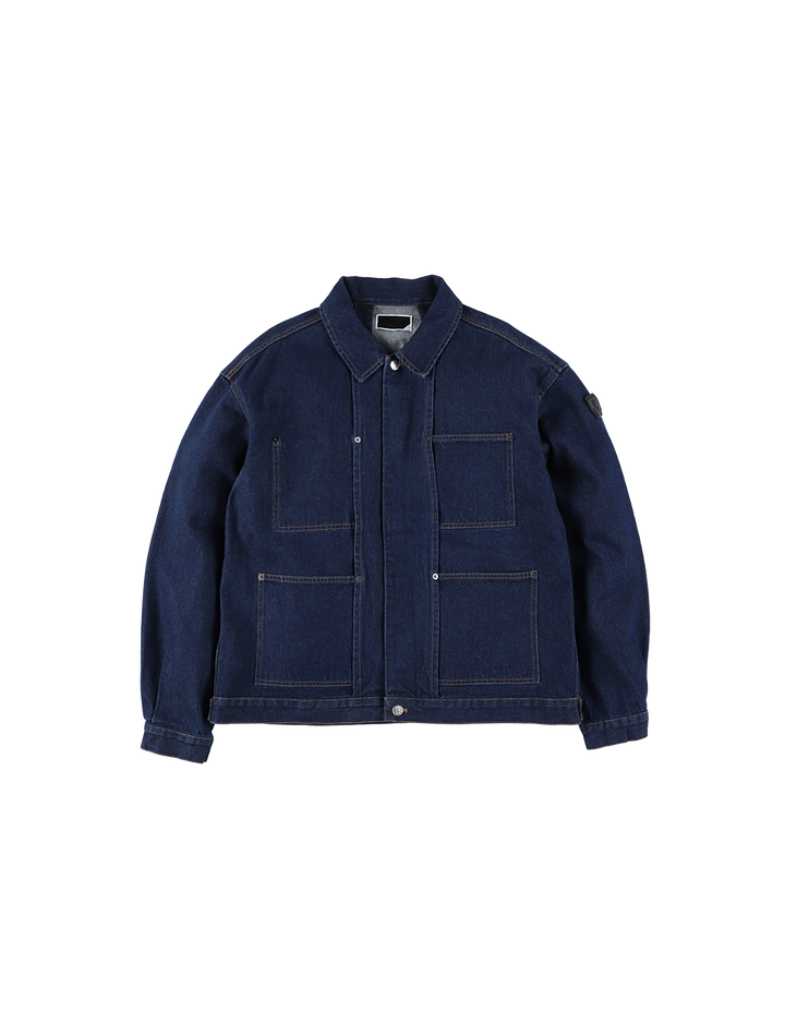 DENIM RIVET CHORE JACKET