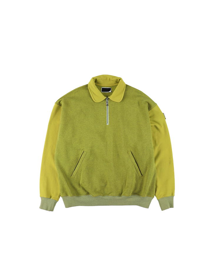 HALF-ZIP COLLAR SWEATSHIRT DYED HEATHER