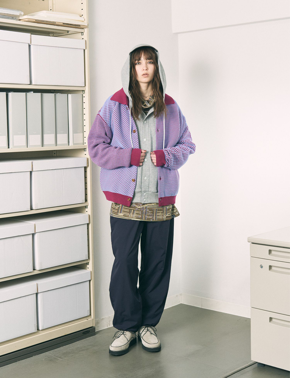 MULTI KNIT SHIRT JACKET