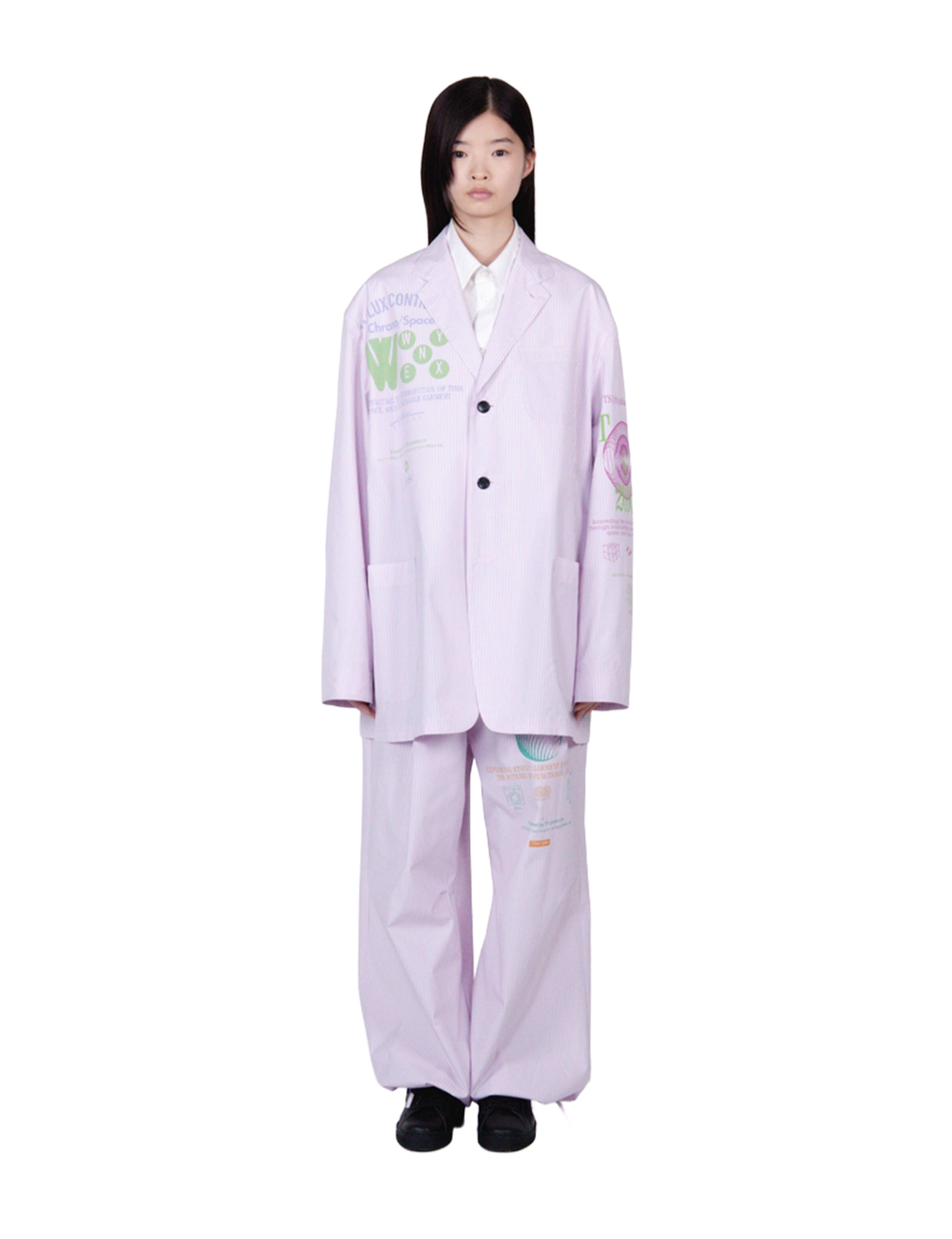 Graphic Print Oversized Jacket