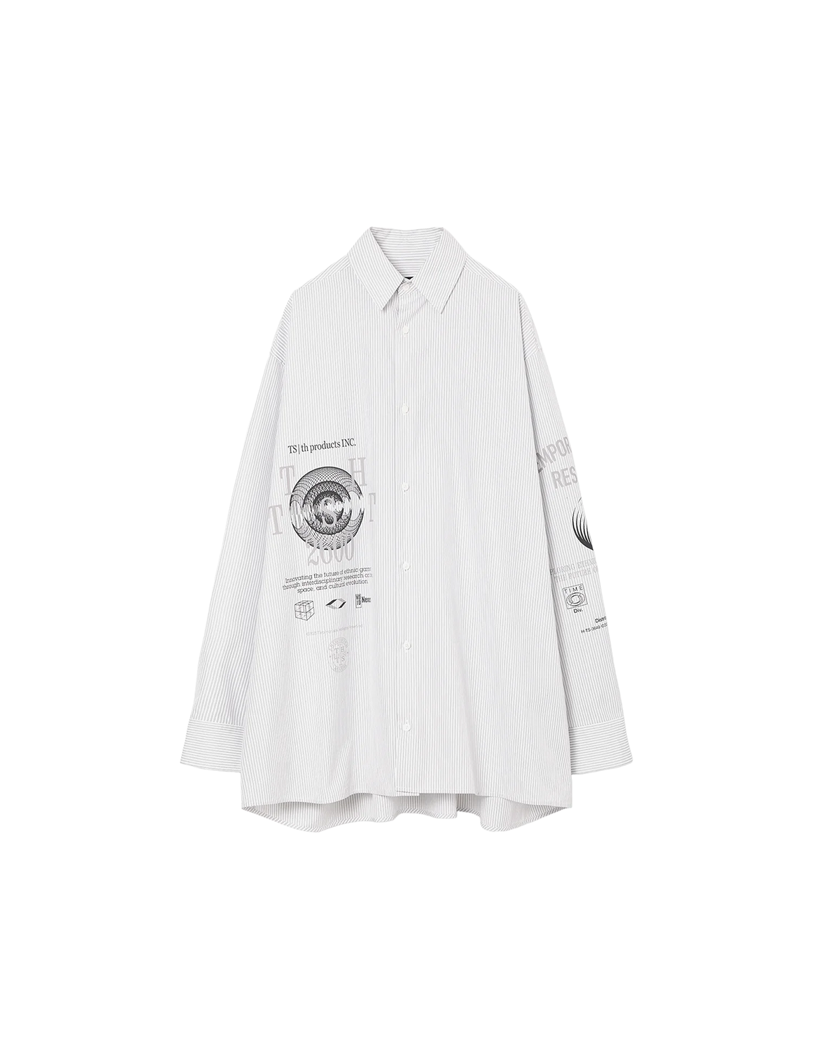 th products Graphic Print Oversized Shirt