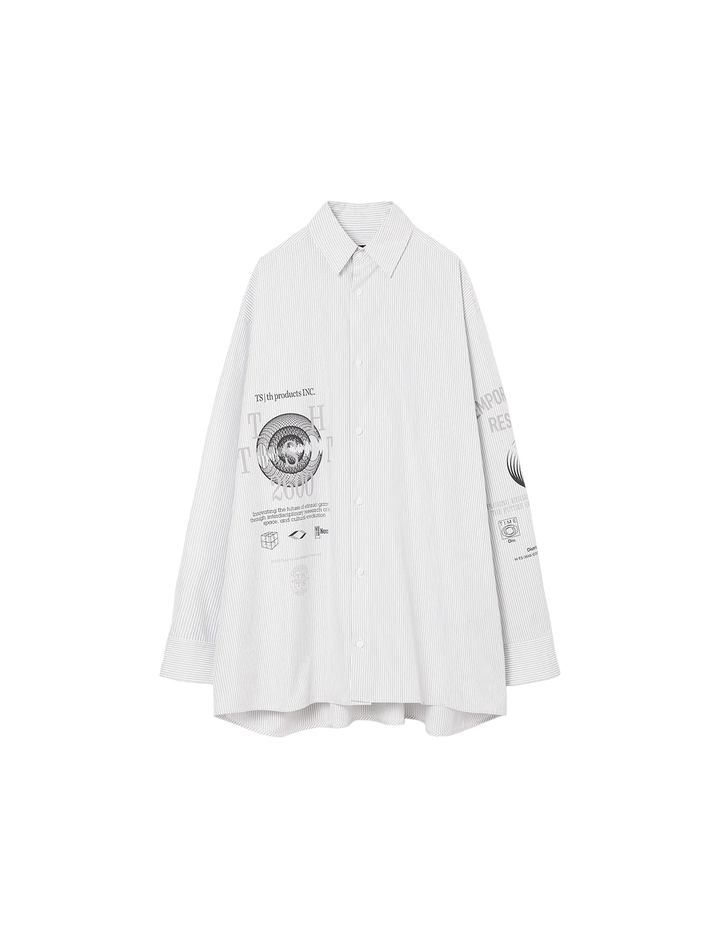 Graphic Print Oversized Shirt