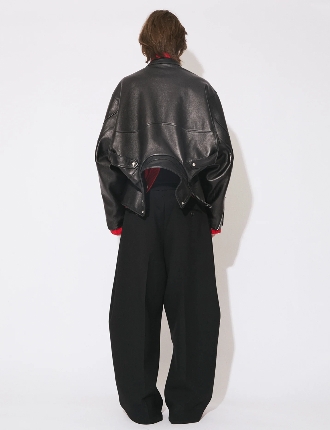 double-end vintage leather GT riders jacket