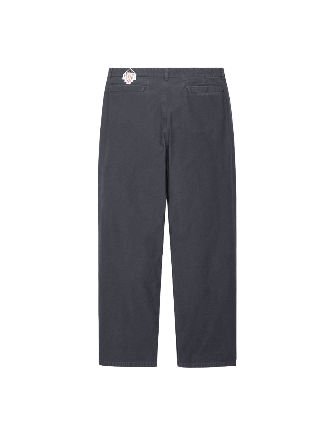 WASHED COTTON ONE TUCK PANTS