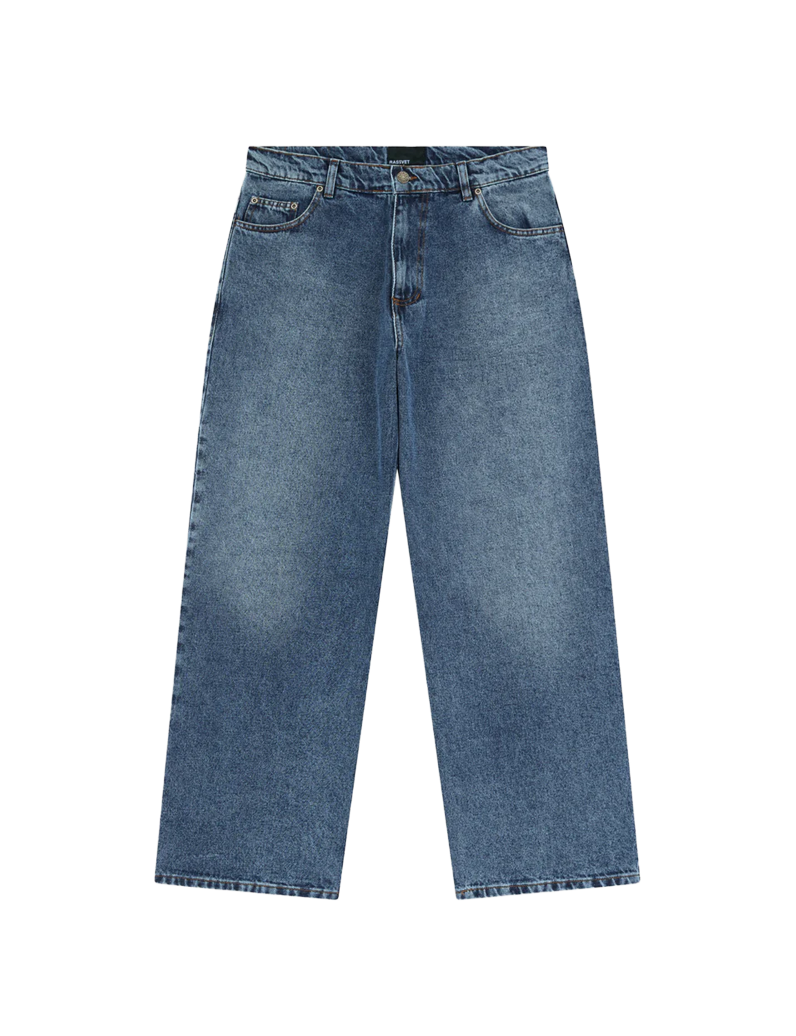 RASSVET SUN DYED BAGGY DENIM – VINTAGE BLUE