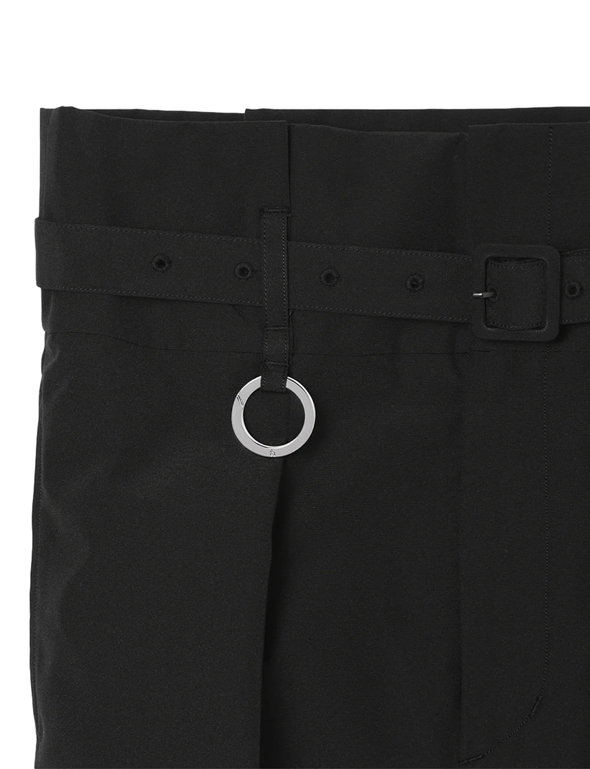 High Waist Belted Skirt