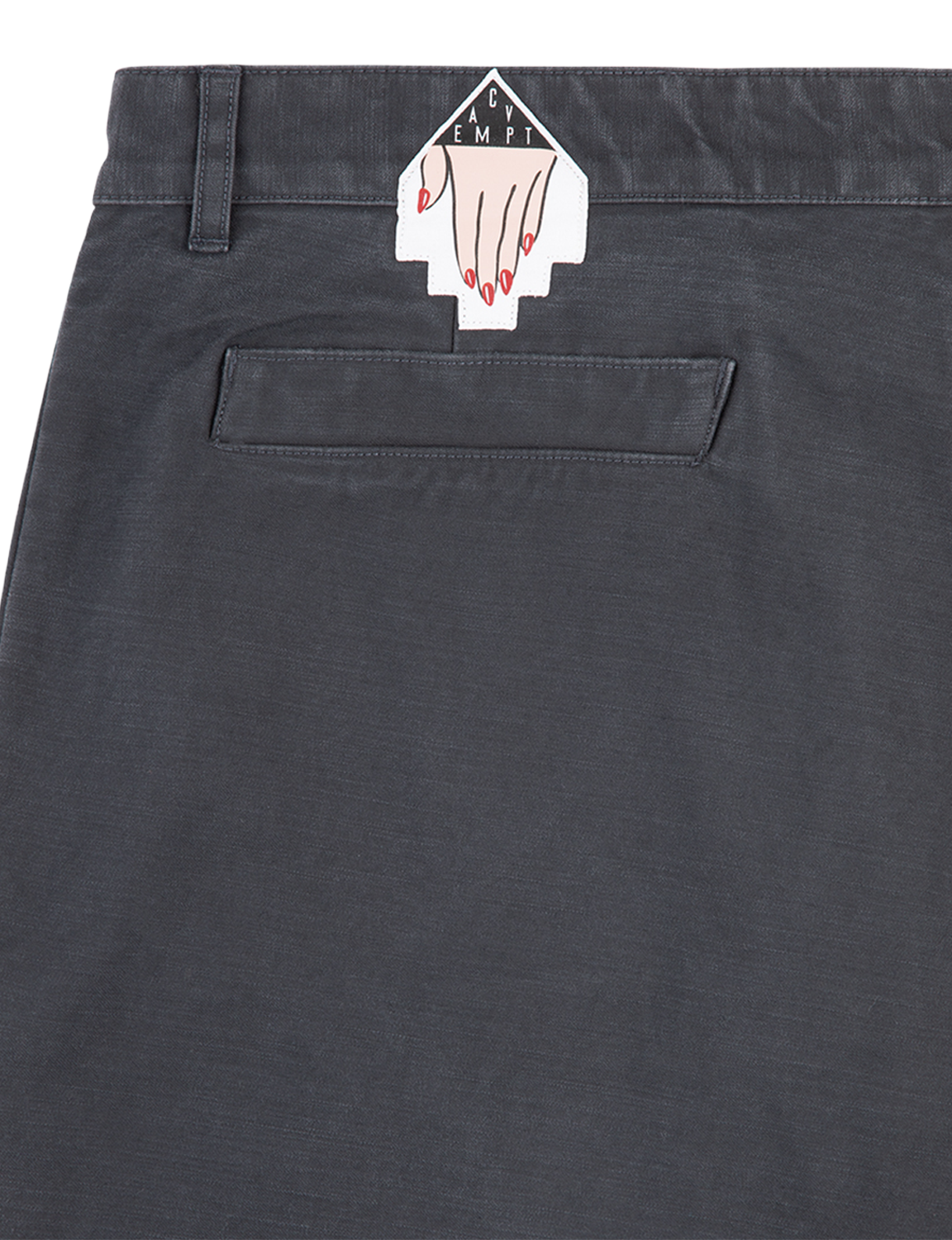 WASHED COTTON ONE TUCK PANTS