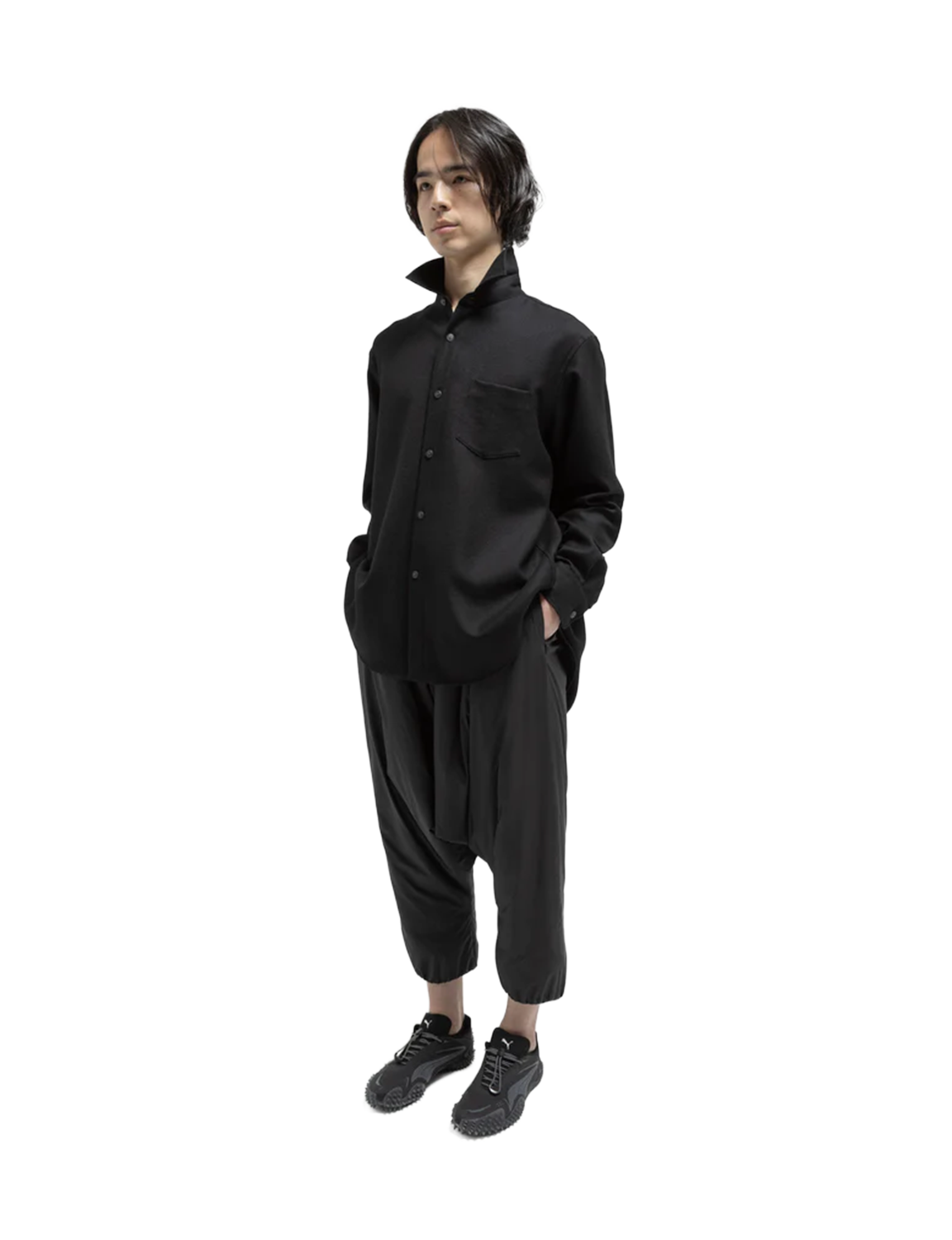 Watteau gathered Wool shirt