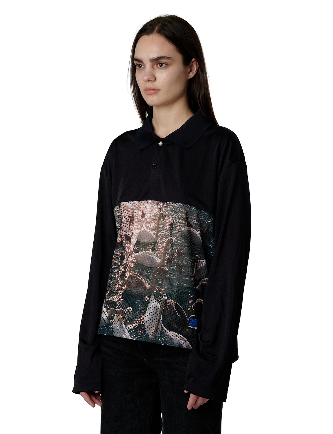 SWAN MESH LS POLO