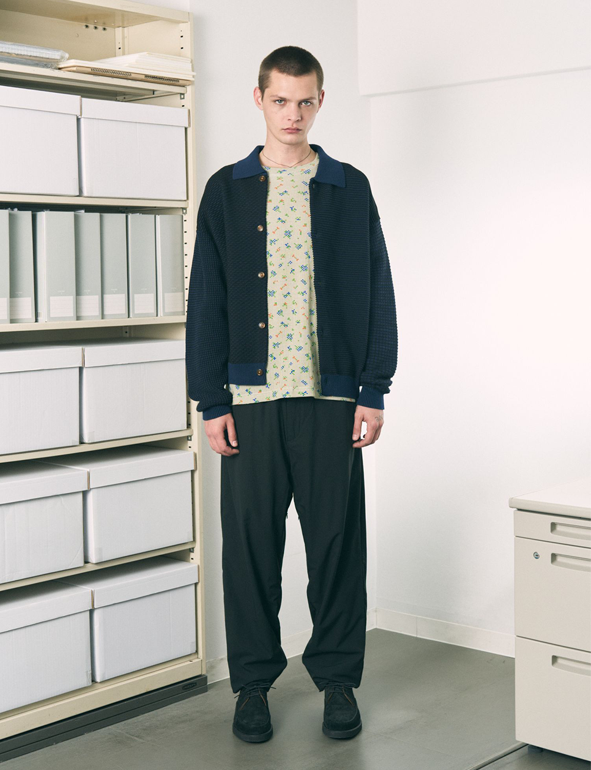 MULTI KNIT SHIRT JACKET