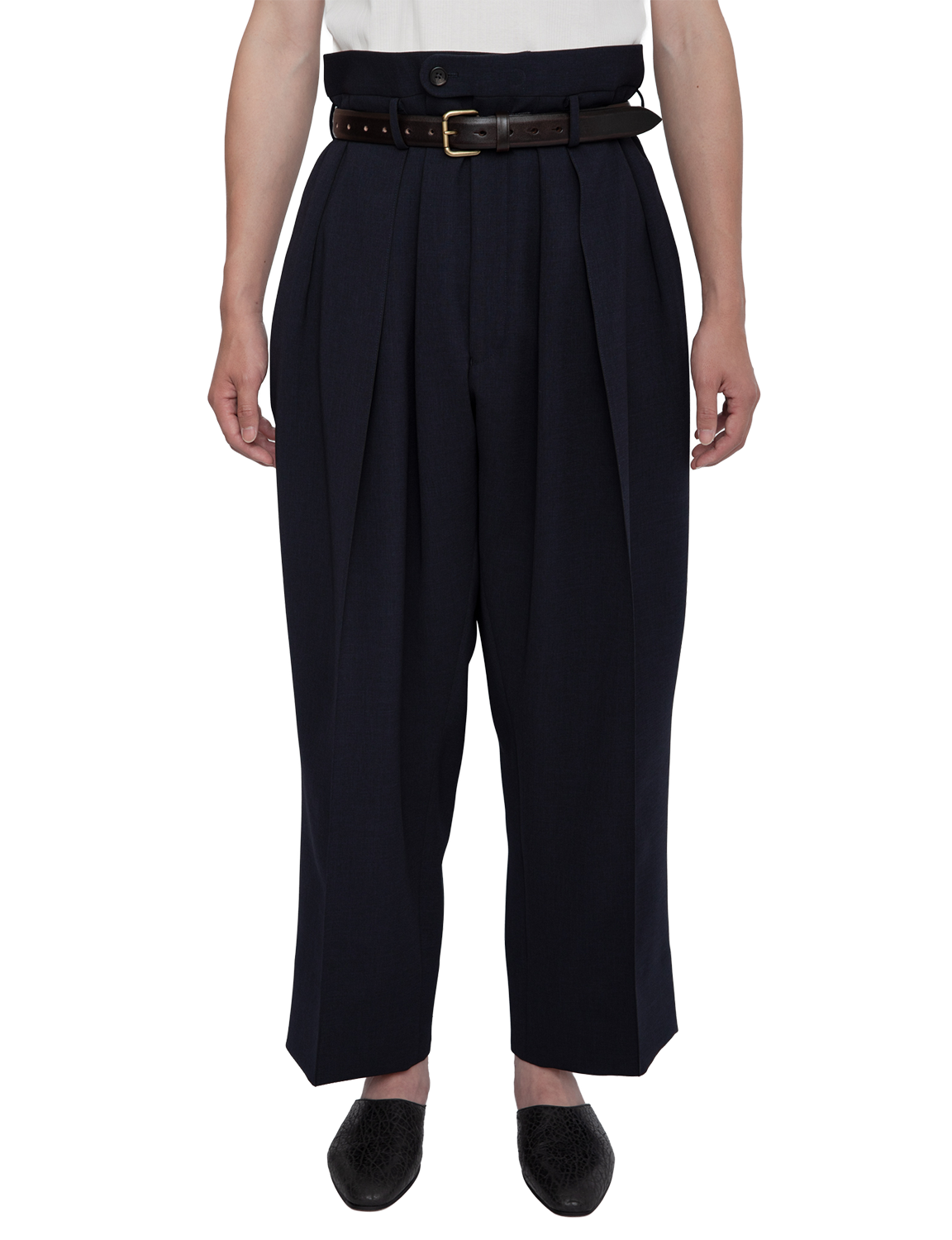 3-PLEATED TROUSERS