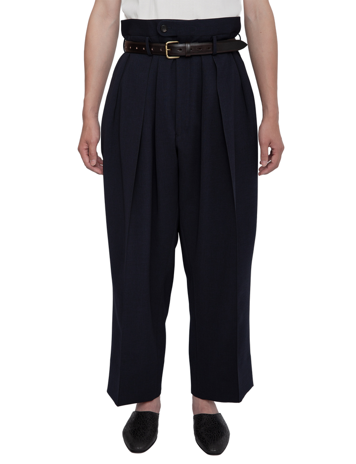 3-PLEATED TROUSERS