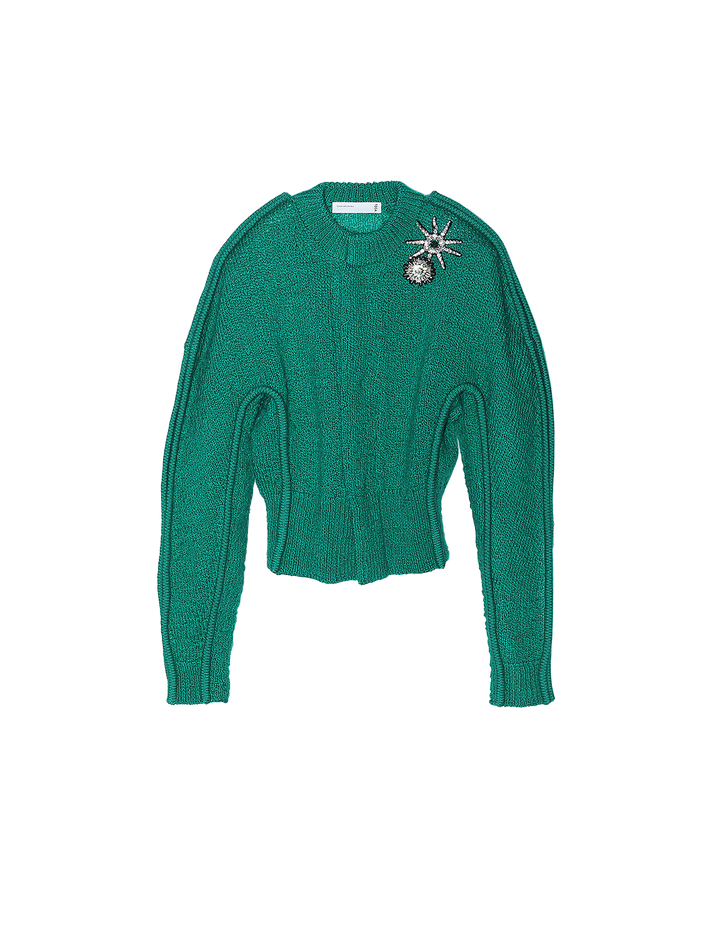 MOTIF KNIT CARDIGAN