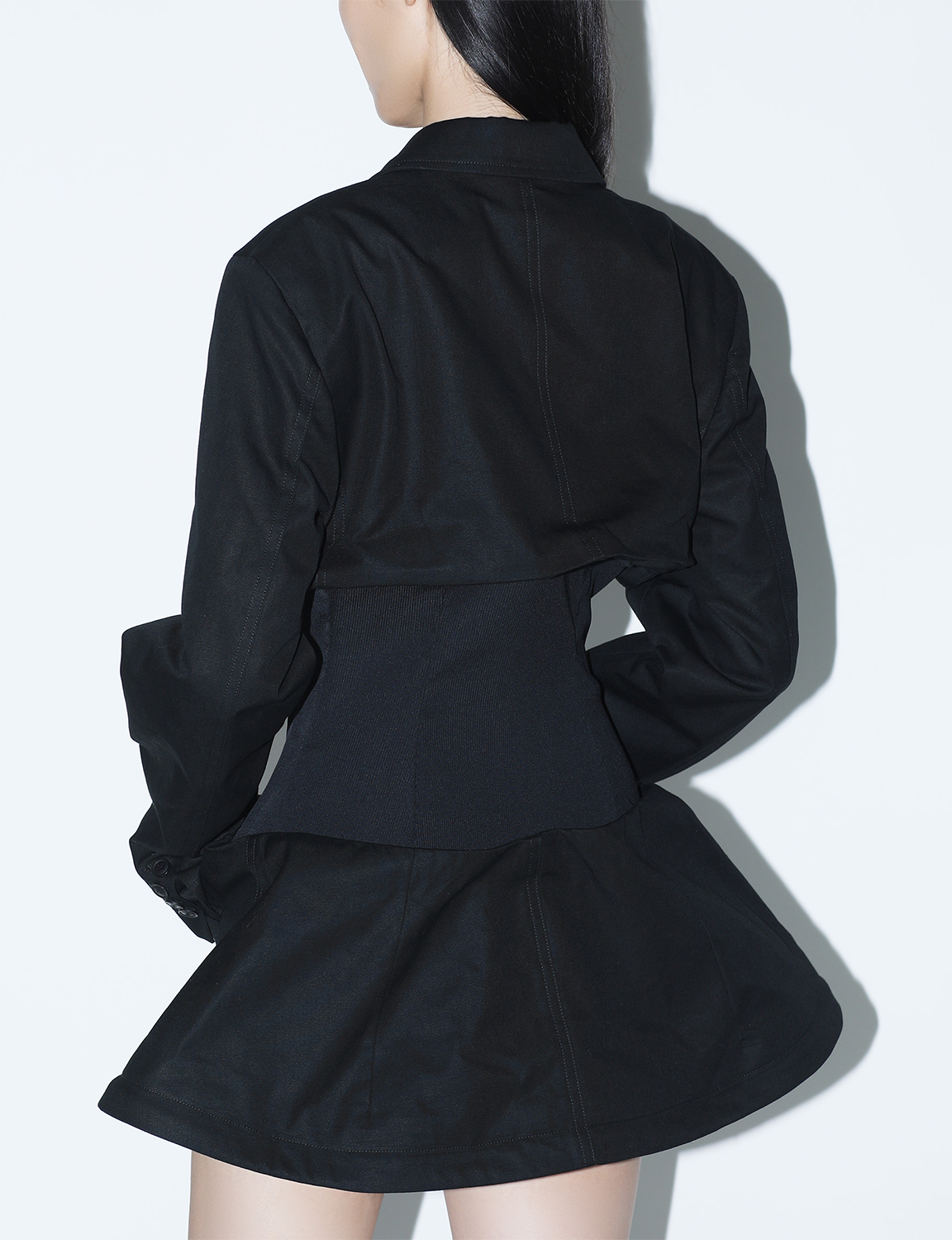 RIBBED WAIST JACKET