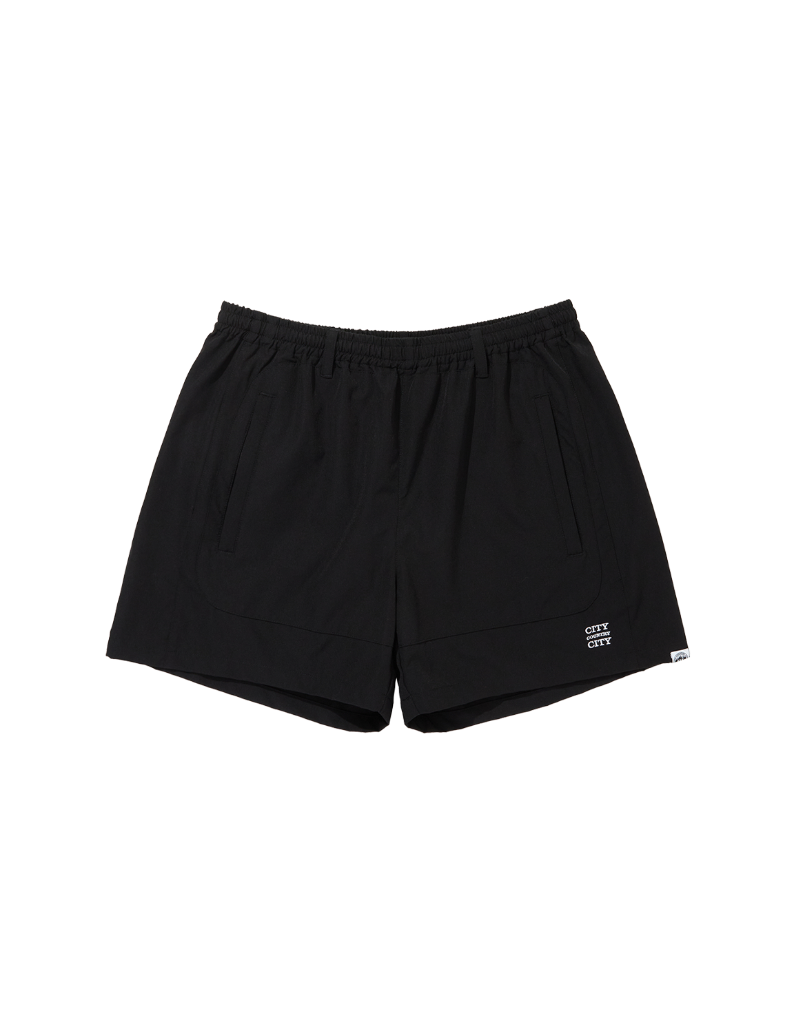 CITY COUNTRY CITY EMBROIDERD LOGO STRECH NYLON EASY SHORTS