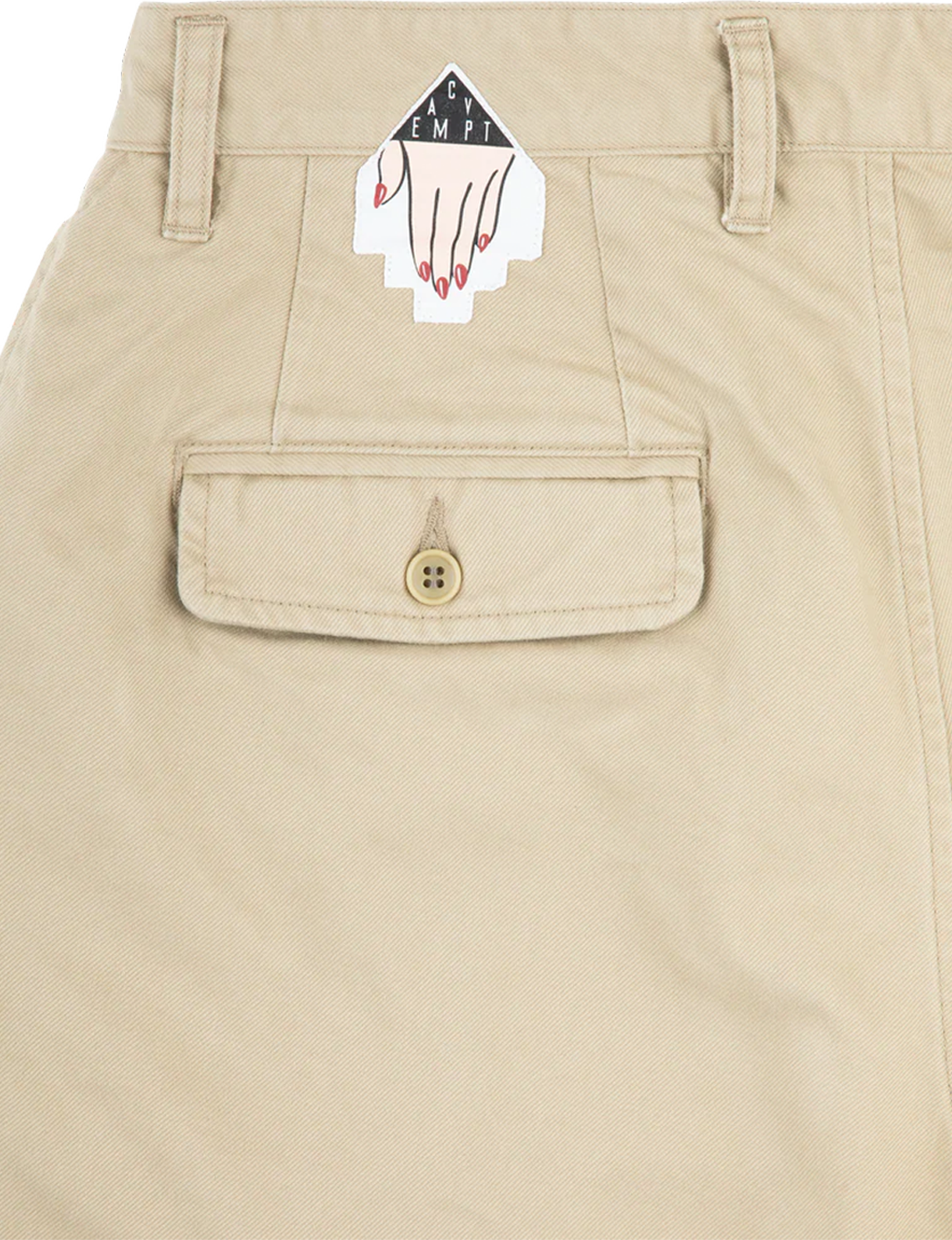 TWO TUCK PANTS BEIGE