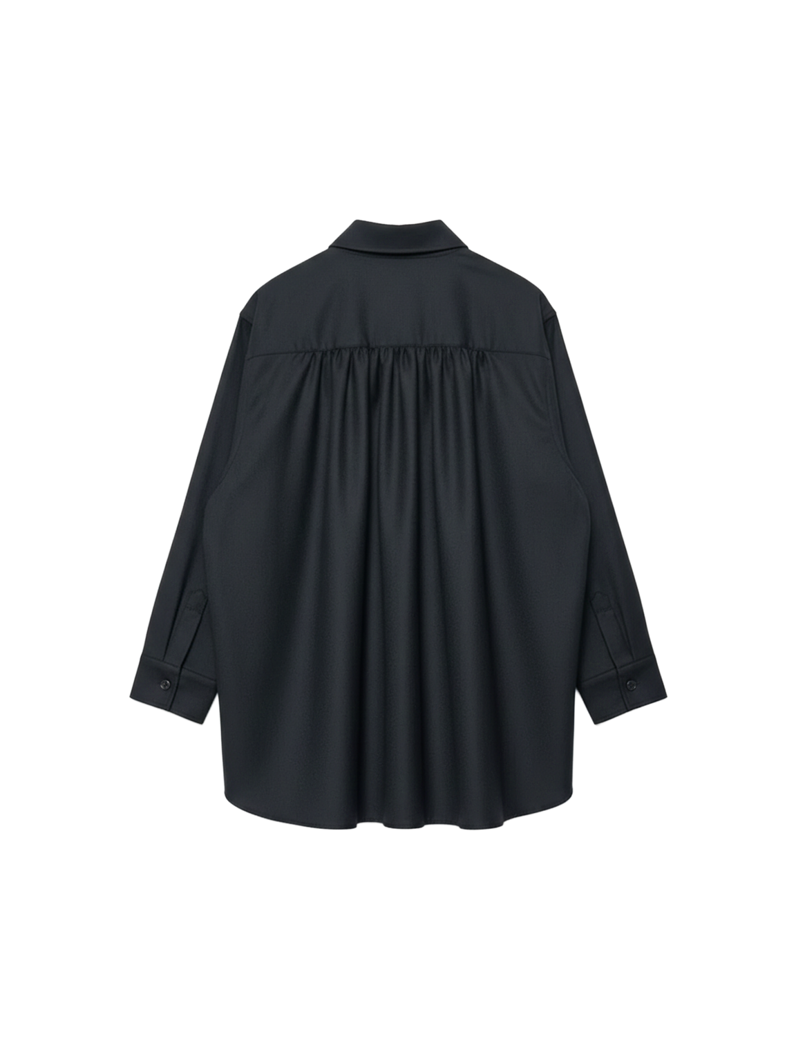 FUMITO GANRYU Watteau gathered Wool shirt