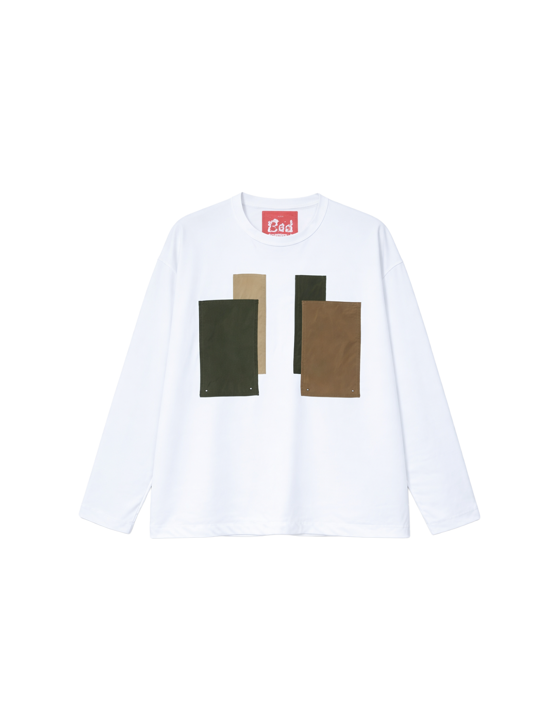 FUMITO GANRYU Patchwork pocket rash guard long sleeve