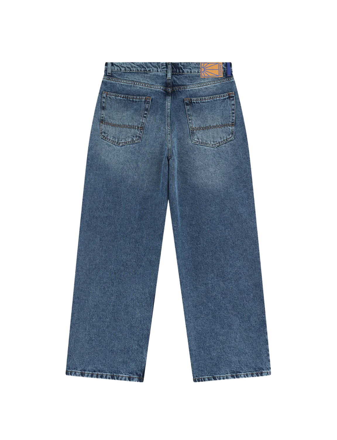 SUN DYED BAGGY DENIM – VINTAGE BLUE