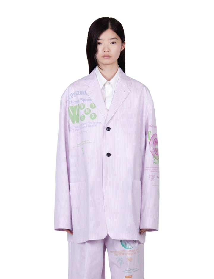 th products(ティーエイチプロダクト) 2026ss プリントジャケット ピンク 通販