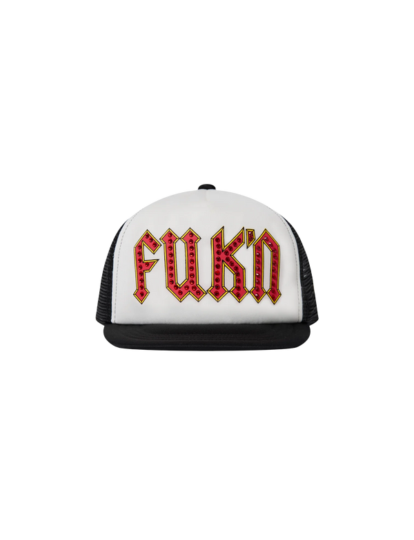 RHINESTONE FUK’N MESH CAP