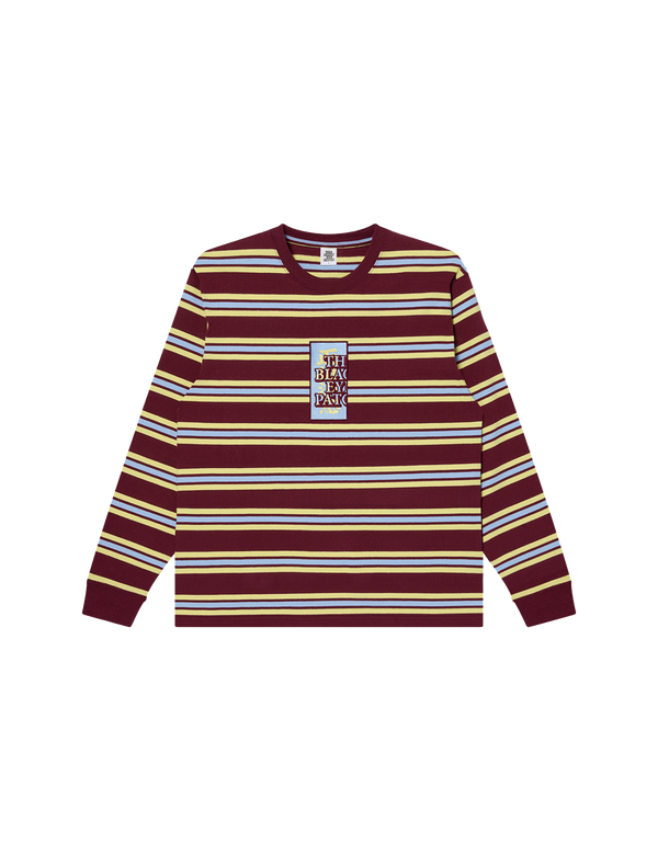 HWC LABEL STRIPED HEAVYWEIGHT L/S TEE