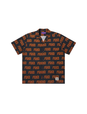 FUK’N PATTERNED OPEN COLLARED S/S SHIRT