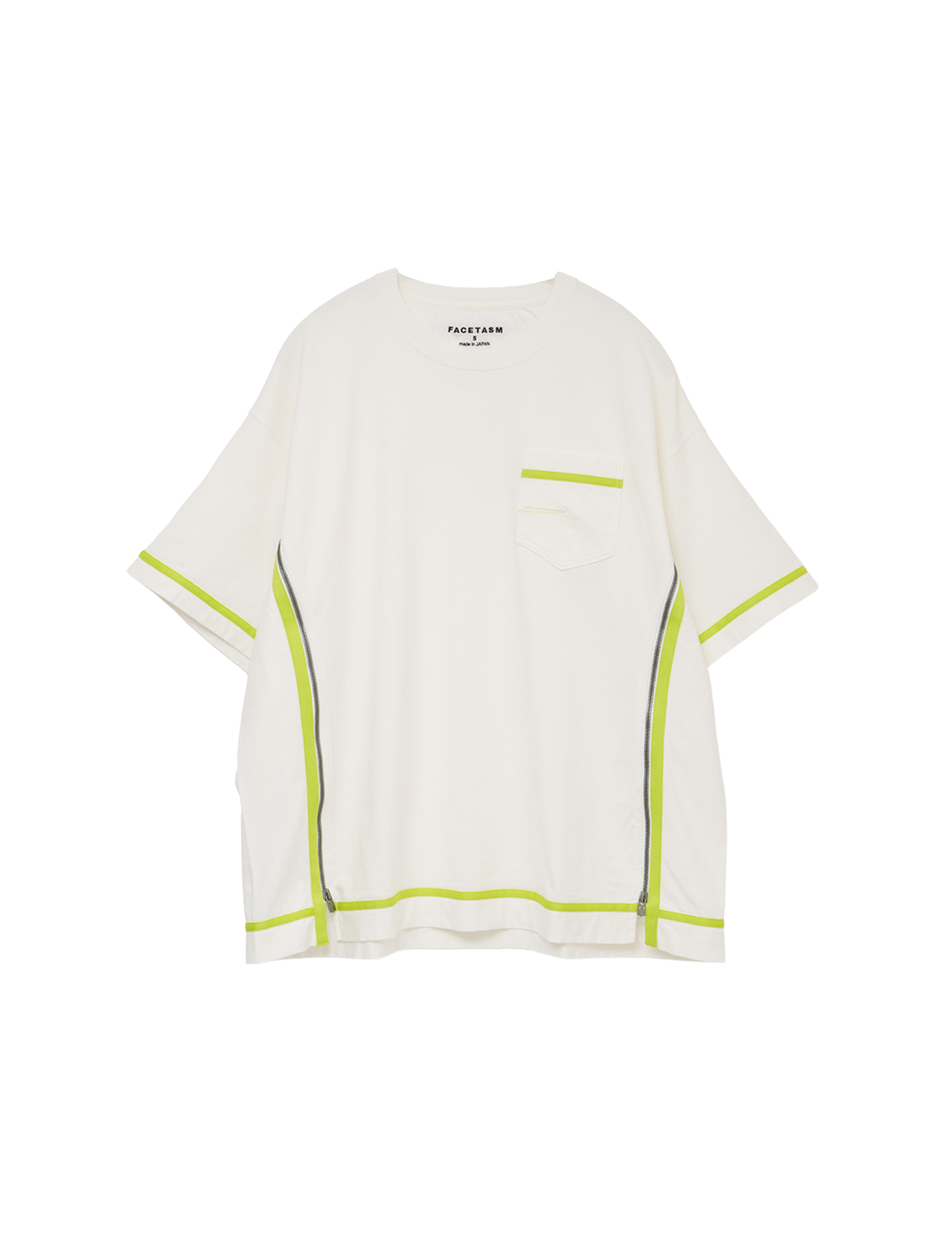 FACETASM CURVY SLIT BIG TEE