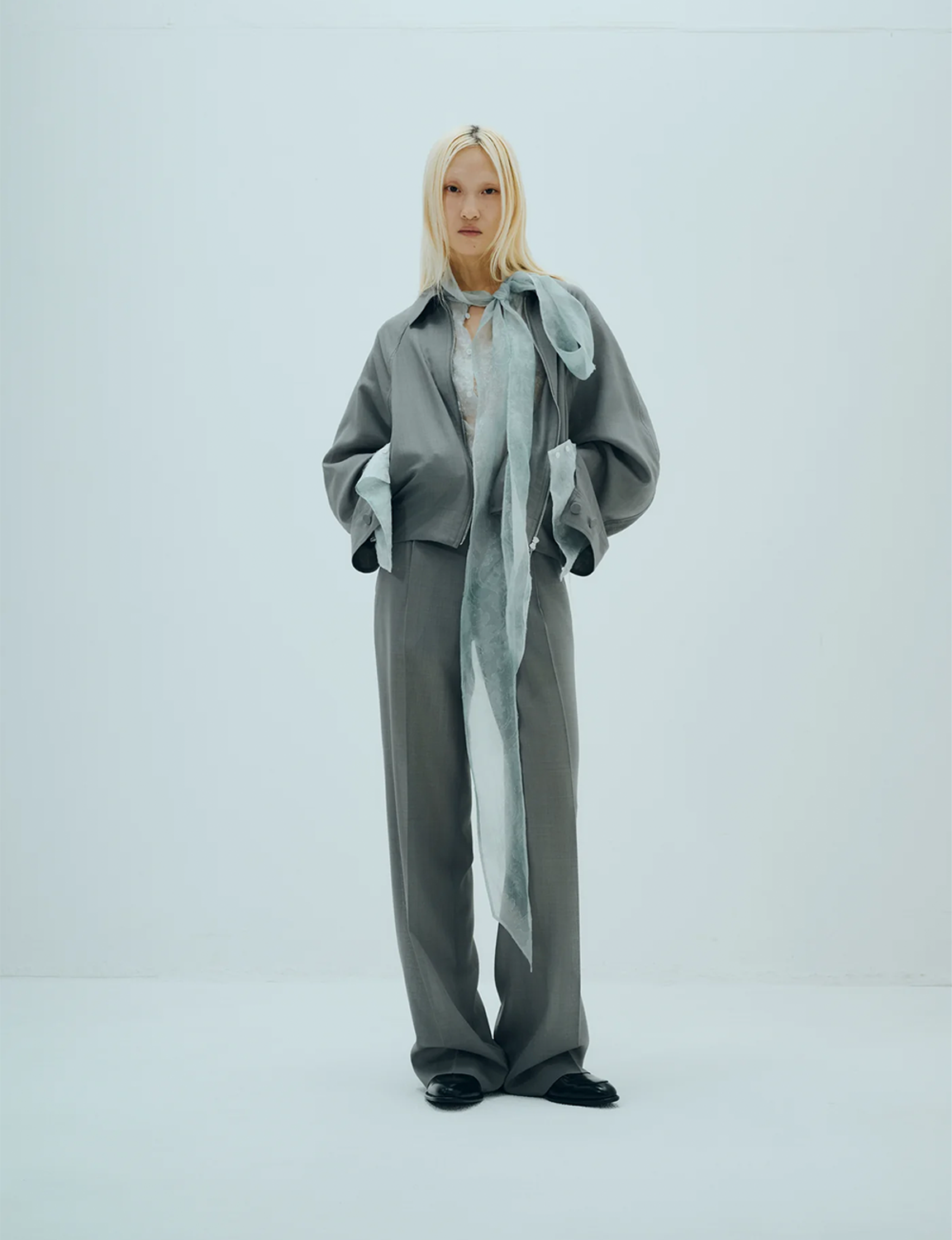 SHIBORI SHEER JACQUARD SHIRT