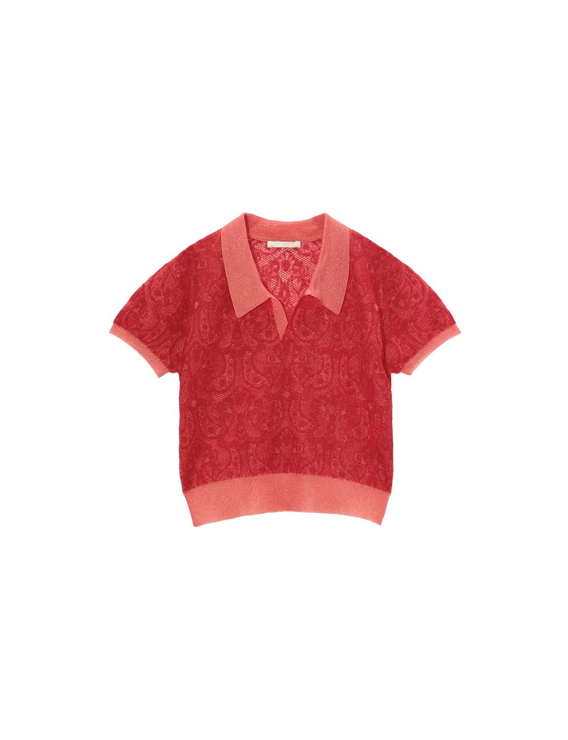 KANAKO SAKAI JACQUARD-KNIT POLO